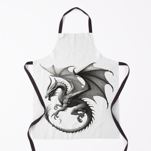 Item preview, Powerful Silver Dragon Fantasy Art designed and sold by lopatowski ART.