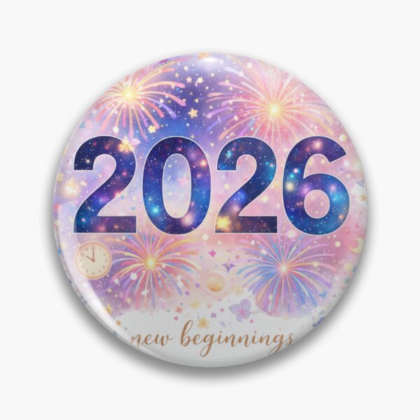 Item preview, 2026 New Beginnings T-Shirt | Colorful Fireworks New Year Art Tee designed and sold by KDesignCrafts.