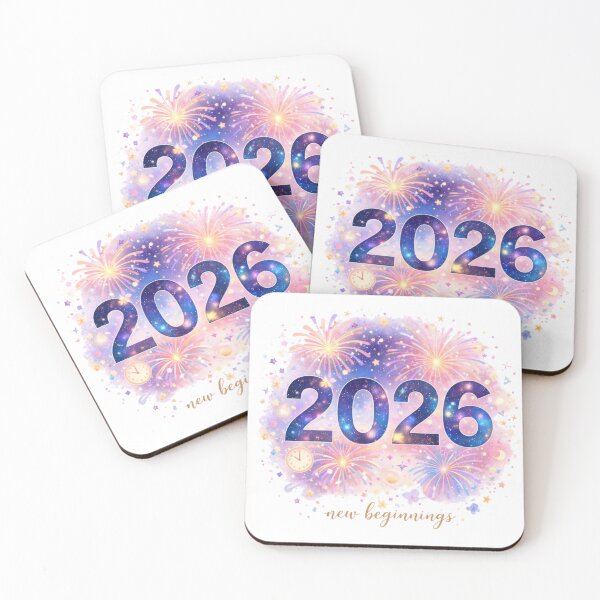 Item preview, 2026 New Beginnings T-Shirt | Colorful Fireworks New Year Art Tee designed and sold by KDesignCrafts.