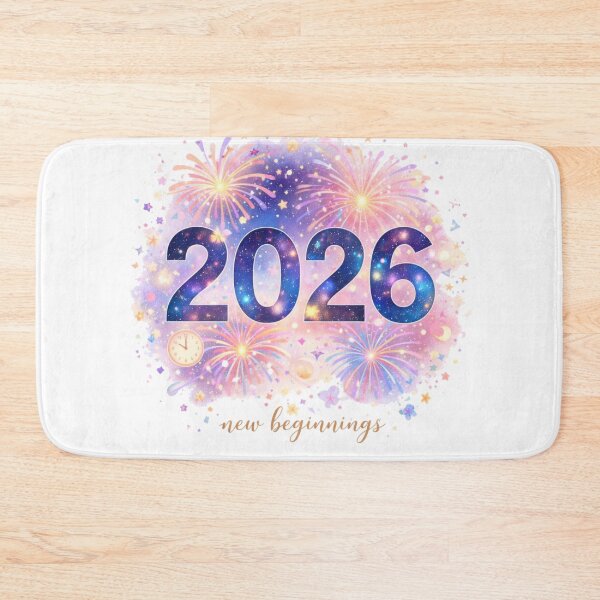 Item preview, 2026 New Beginnings T-Shirt | Colorful Fireworks New Year Art Tee designed and sold by KDesignCrafts.