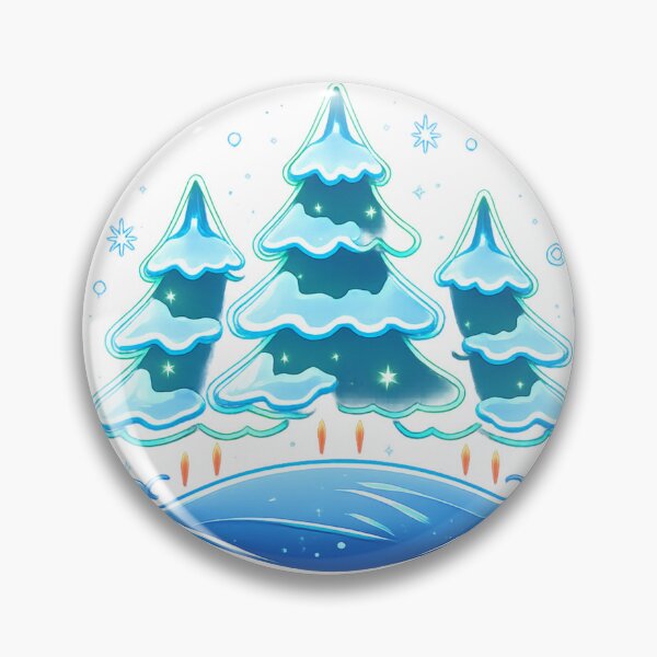 Item preview, Neon Winter Forest – Glowing Fir Trees in the Snow designed and sold by Gletschie.