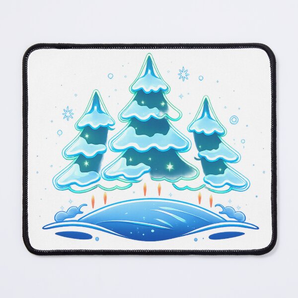 Item preview, Neon Winter Forest – Glowing Fir Trees in the Snow designed and sold by Gletschie.