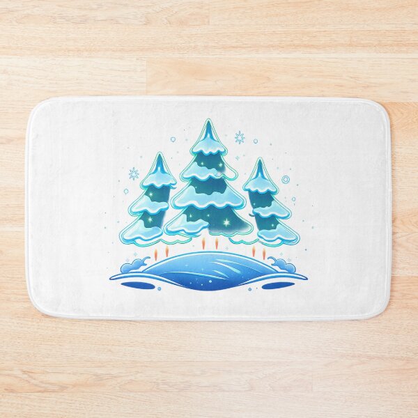 Item preview, Neon Winter Forest – Glowing Fir Trees in the Snow designed and sold by Gletschie.