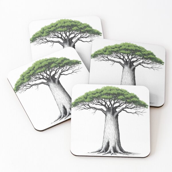 Item preview, Sketch of a Baobab tree designed and sold by Petalandfur.