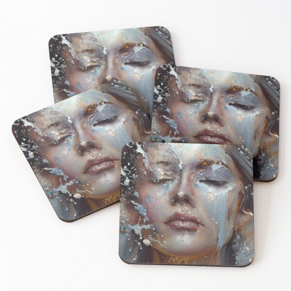 Item preview, Veiled Emotions -9 – Abstract Portrait of Hidden Feelings designed and sold by Okmanoo.