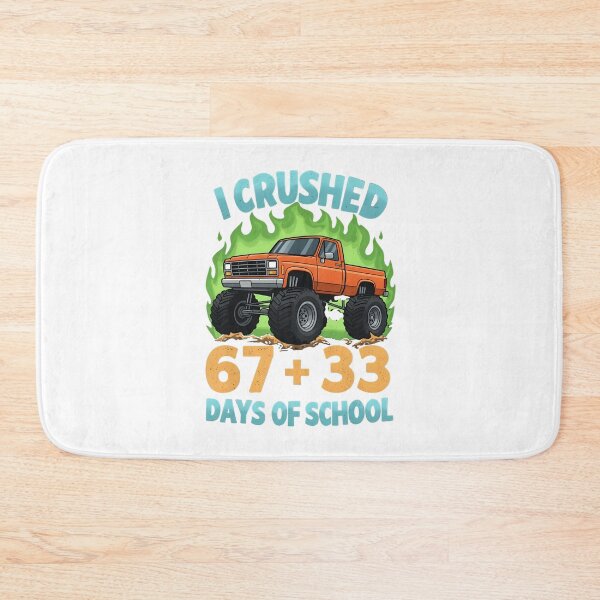Item preview, I Crushed 67 + 33 Days of School Monster Truck Boys T-Shirt designed and sold by YYoYY.