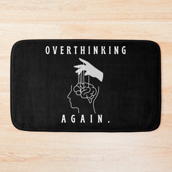Item preview, Overthinking Again – Minimal Mental Health Line Art Aesthetic Design designed and sold by glowtrendz.