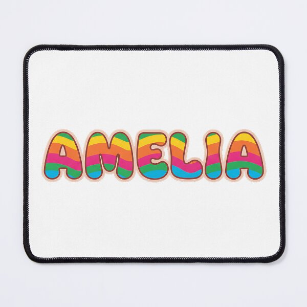 Item preview, ❤️ Amelia Personalized Name Wavy Retro Shirt, Coffee Mug, Sticker Gift designed and sold by HelixPedia.