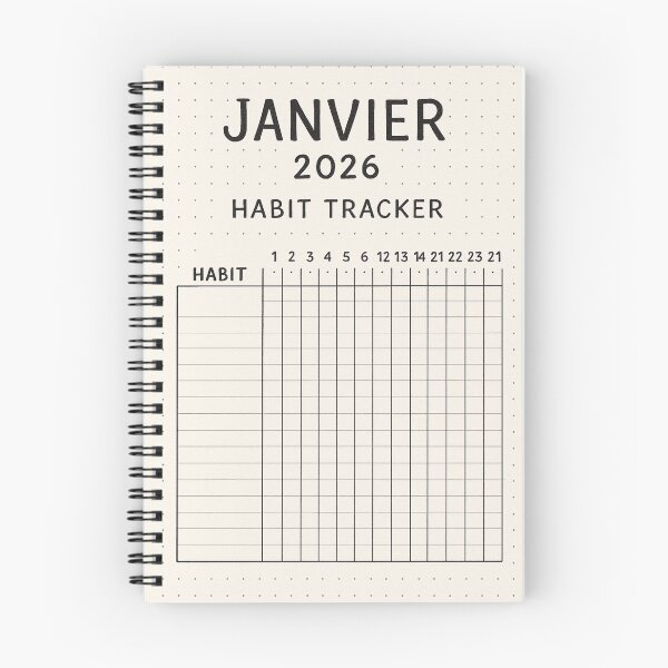 Item preview, Habit Tracker January 2026: Habit Tracking, Monthly Goals designed and sold by Lyvion design.