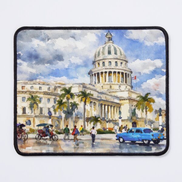 Item preview, Havana Capitolium Watercolor designed and sold by caracatita75.