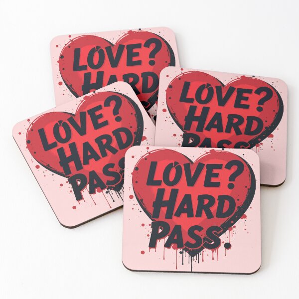 Item preview, Love Hard Pass Anti-Valentine Dripping Heart - Edgy Grunge Gothic Design designed and sold by Design-Pro-21.