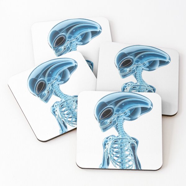 Item preview, Ethereal Bioluminescent Alien Anatomy X-Ray Art designed and sold by MartinxMarie.
