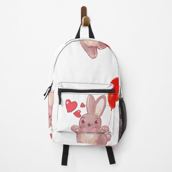 Item preview, Cute Bunny Celebrating New Year with Balloons | Happy New Year Illustration designed and sold by KRVC Studio .