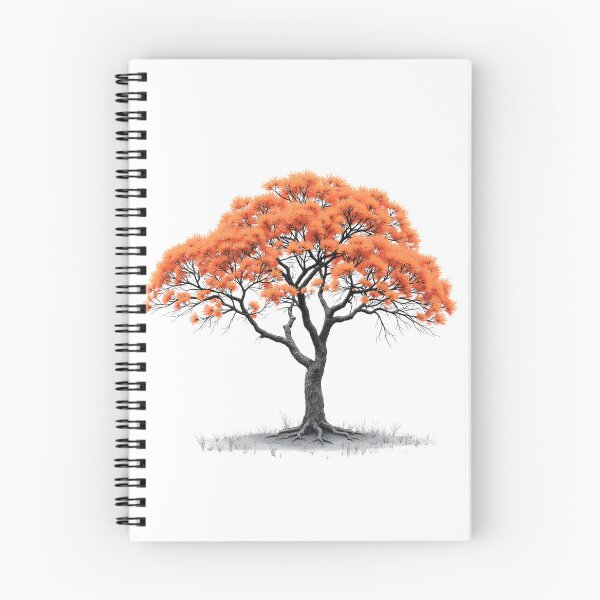 Item preview, Sketch of a Flamboyant tree designed and sold by Petalandfur.