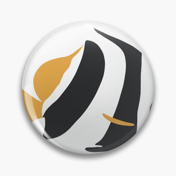 Item preview, Minimalistic and colourful illustration of a bannerfish designed and sold by UMA Digital NL.