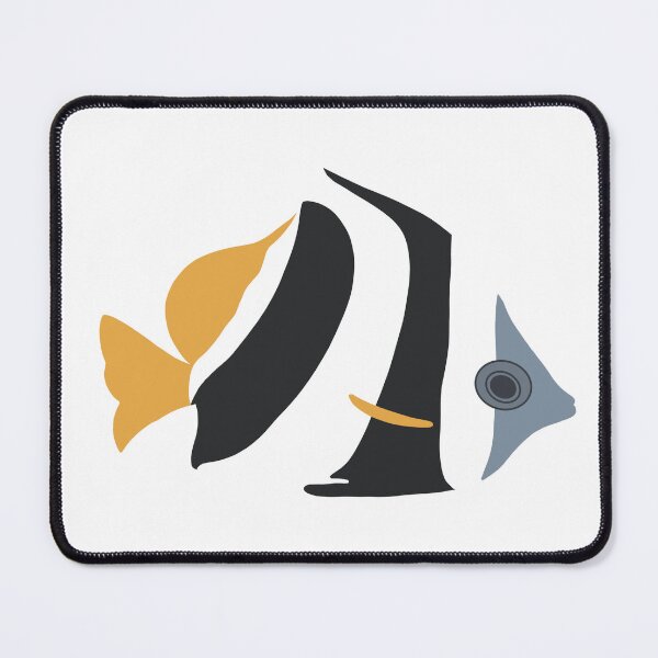 Item preview, Minimalistic and colourful illustration of a bannerfish designed and sold by UMA Digital NL.