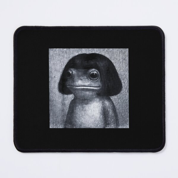 Item preview, funny frog girl bob hair meme art designed and sold by FerminVigo.