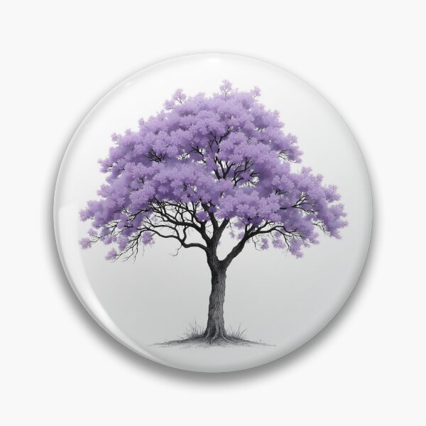 Item preview, Sketch of a Jacaranda tree designed and sold by Petalandfur.