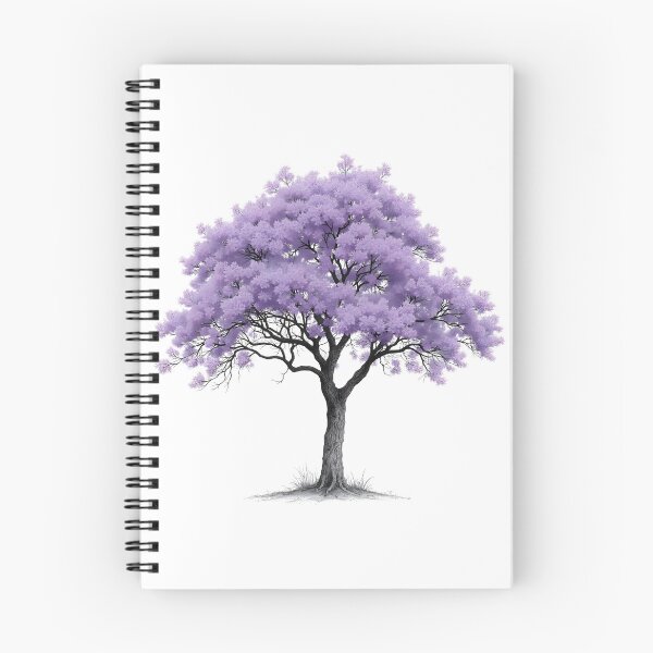 Item preview, Sketch of a Jacaranda tree designed and sold by Petalandfur.