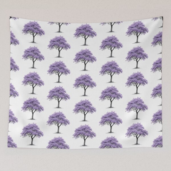 Item preview, Sketch of a Jacaranda tree designed and sold by Petalandfur.