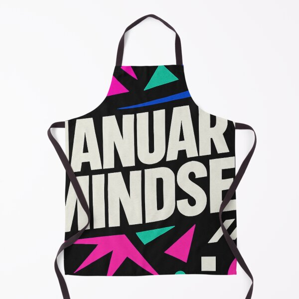 Item preview, January Mindset Motivation 80s Retro Pop Geometric Neon designed and sold by Lyvion design.
