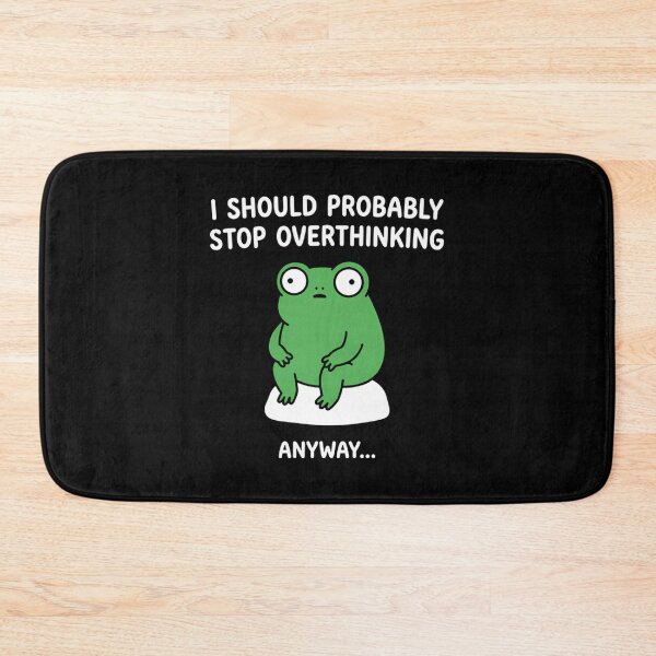 Item preview, Funny Overthinking Frog - Anxiety & Mental Health Humor designed and sold by Mason-Pride.