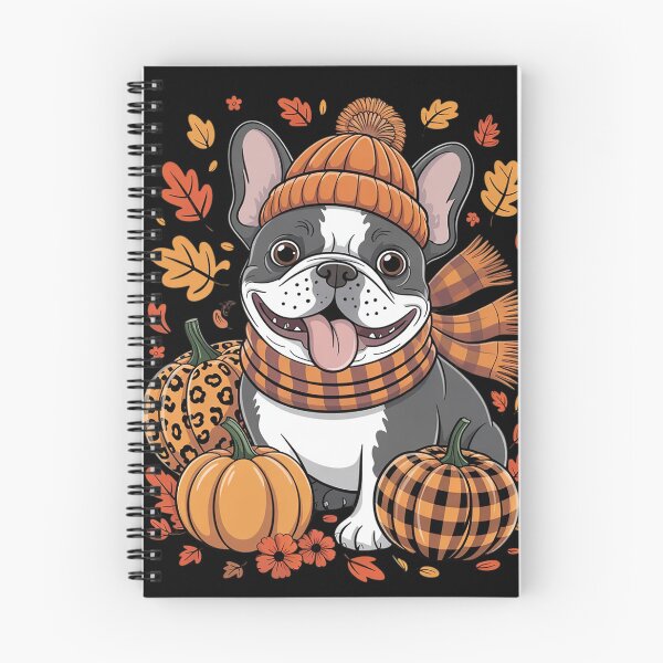 Item preview, French Bulldog Thanksgiving Leopard Pumpkins Fall Leaves  designed and sold by NailMolisa.
