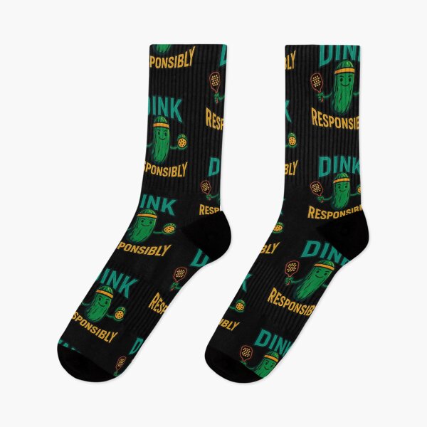 Item preview, Dink Responsibly Funny Pickle Character designed and sold by mossorbtk.