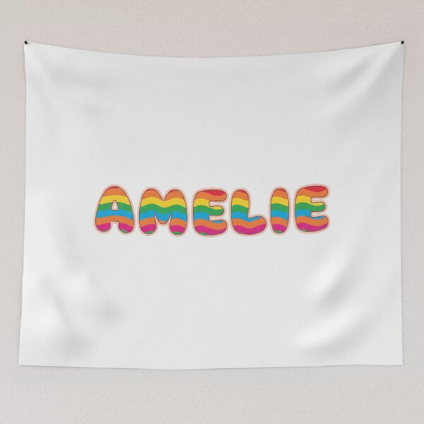 Item preview, ❤️ Amelie Personalized Name Wavy Retro Shirt, Coffee Mug, Sticker Gift designed and sold by HelixPedia.