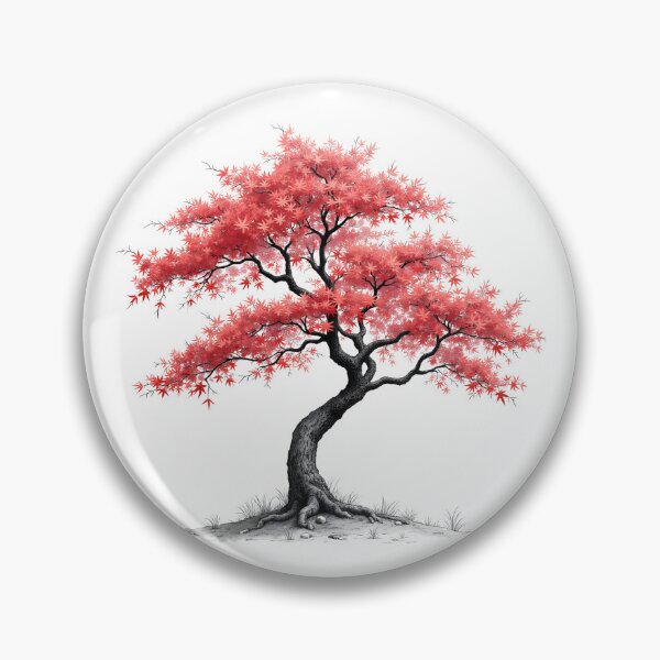 Item preview, Sketch of a Japanese Maple tree designed and sold by Petalandfur.