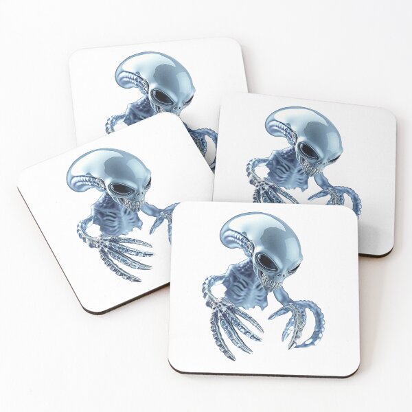Item preview, Metallic Extraterrestrial Predator: Hyper-Realistic Sci-Fi Art designed and sold by MartinxMarie.