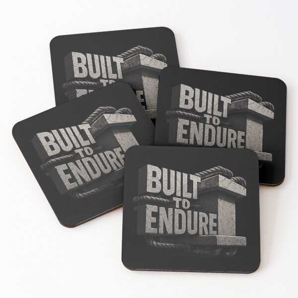 Item preview, BUILT TO ENDURE - Brutalist Concrete Beam Graphic designed and sold by MKreative Studio.
