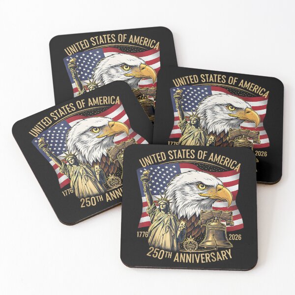 Item preview, 250 Years 1776-2026 250Th Birthday Eagle Liberty Bell designed and sold by RosellaBalistre.