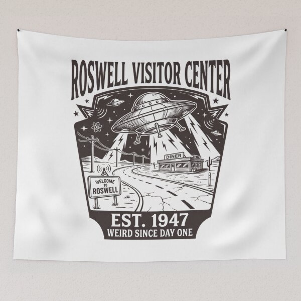 Item preview, Retro Roswell 1947 Visitor Center Flying Saucer designed and sold by Mason-Pride.