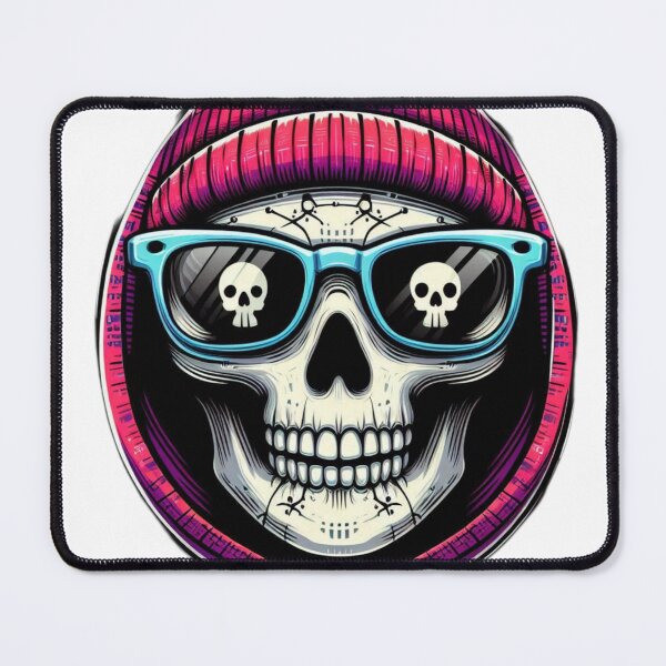 Item preview, Urban Pink Beanie Skull - Streetwear Aesthetic with Blue Glasses designed and sold by j0mj0ma.