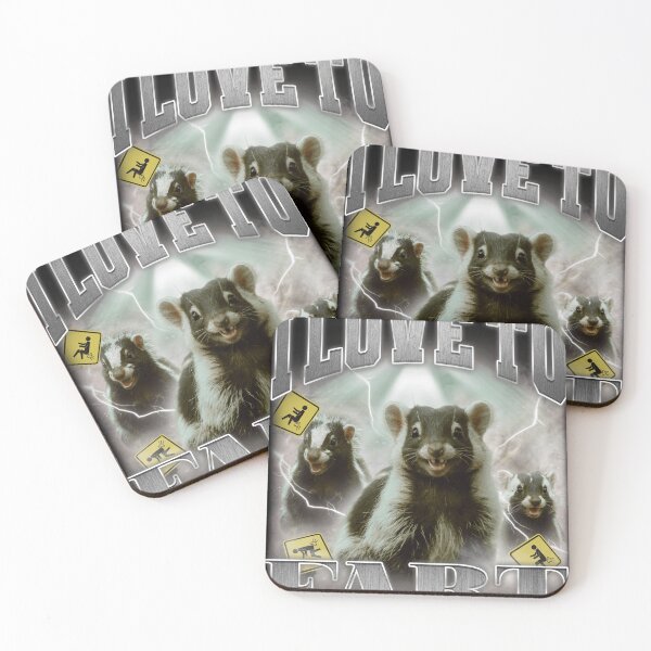 Item preview, I Love to Fart Skunk Saying Meme designed and sold by bngfx.