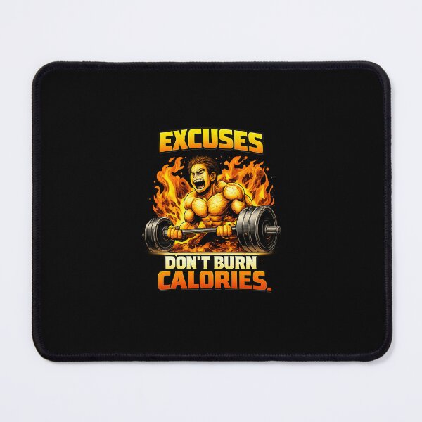 Item preview, EXCUSES DON’T BURN CALORIES – Savage Funny Fitness Motivation Design designed and sold by Born To Be Fit.