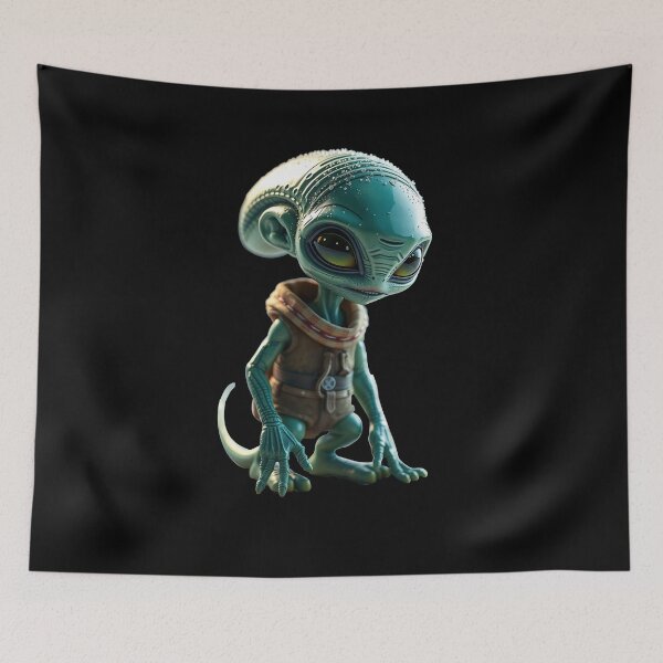 Item preview, Curious Galactic Explorer: Highly Detailed Alien Portrait designed and sold by MartinxMarie.
