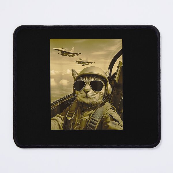 Item preview, Funny Fighter Pilot Cat Selfie Meme designed and sold by FerminVigo.