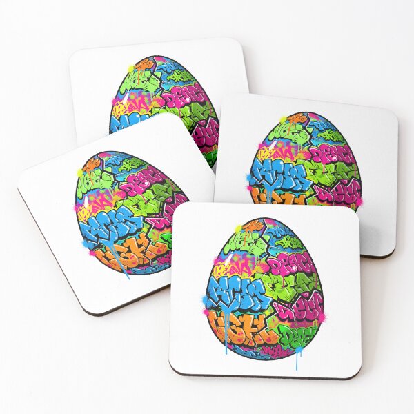 Item preview, Graffiti Style Easter Egg - Colorful Urban Street Art Design designed and sold by Latikshop.