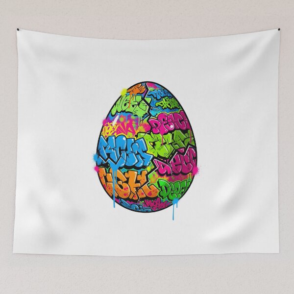 Item preview, Graffiti Style Easter Egg - Colorful Urban Street Art Design designed and sold by Latikshop.