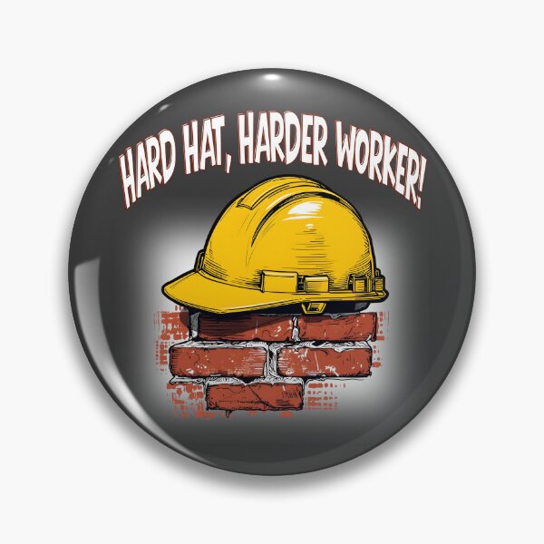 Item preview, Hard Hat, Harder Worker – Construction Worker Pride Illustration designed and sold by TestudoDesign.