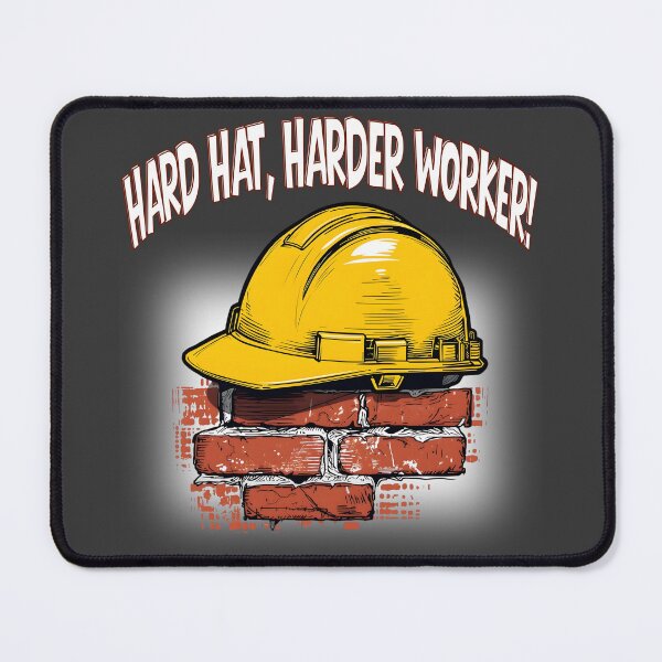 Item preview, Hard Hat, Harder Worker – Construction Worker Pride Illustration designed and sold by TestudoDesign.