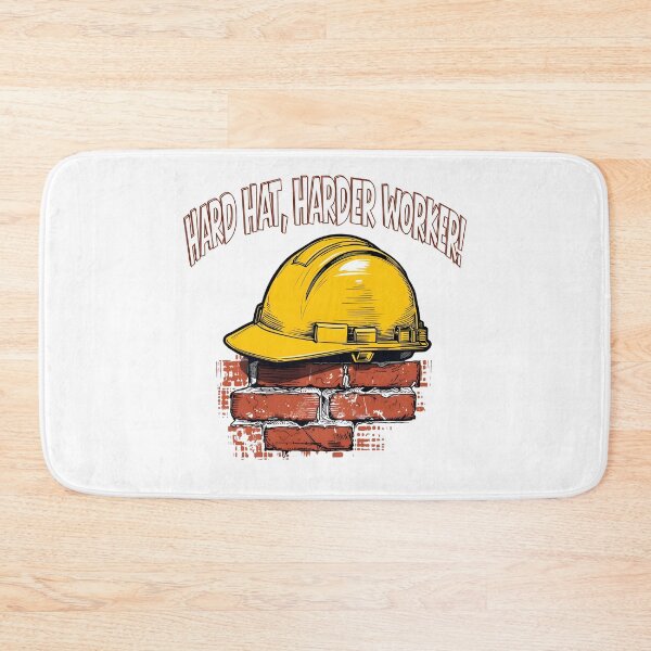 Item preview, Hard Hat, Harder Worker – Construction Worker Pride Illustration designed and sold by TestudoDesign.