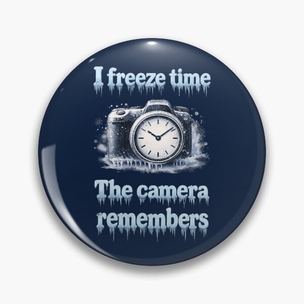 Item preview, I Freeze Time – Frozen Camera Clock Art For Photographer designed and sold by NaturEdeN.