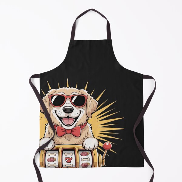 Item preview, Lucky Jackpawt Winner Gambling Casino Dog Plays Slot Machine designed and sold by BlueCreator-inc.