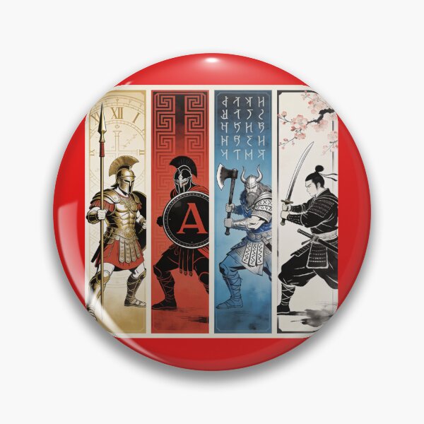 Item preview, Ancient Warriors Collection T-Shirt | 4 Epic Civilizations Print designed and sold by Epick7.