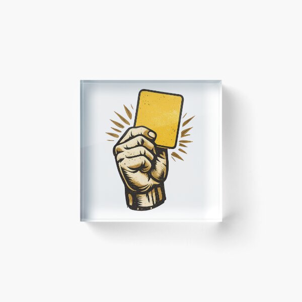 Item preview, Vintage Yellow Card – Retro Soccer Referee Logo designed and sold by Dax Studio.