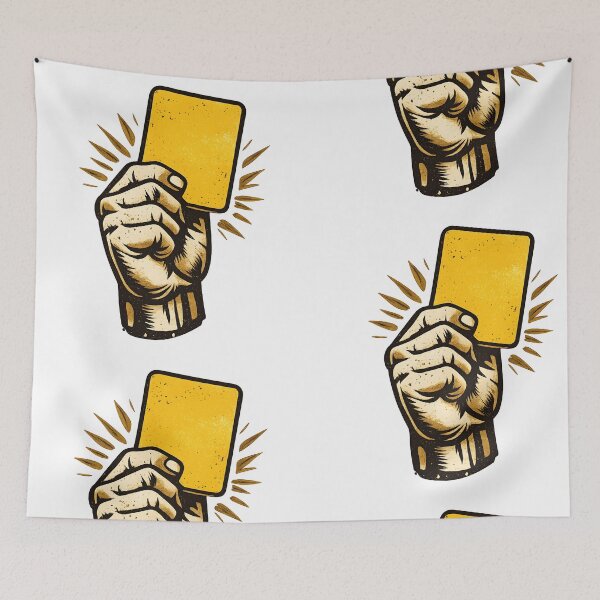Item preview, Vintage Yellow Card – Retro Soccer Referee Logo designed and sold by Dax Studio.