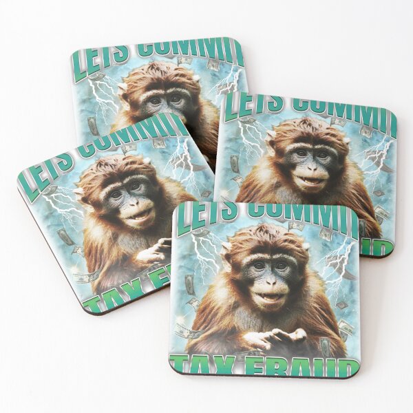 Item preview, Tax Fraud Monkey Meme designed and sold by bngfx.